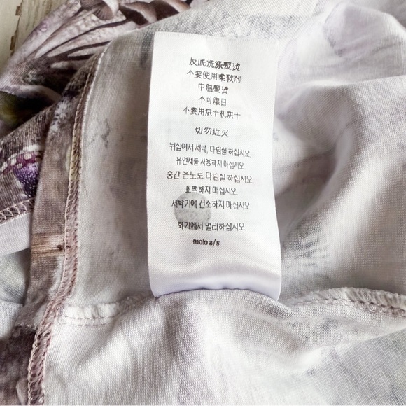 READ - Molo Enchanted Forest Mushroom Long Sleeve Peplum Top Girls sz 122 (US 7) - Picture 12 of 14